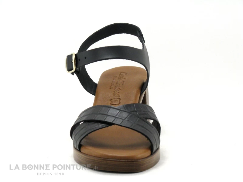 Carla Tortosa 68045 - Sandale Noire - Talon Large 2 Carla Tortosa 68045 - Sandale Noire - Talon Large – Image 2