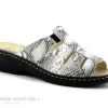 Pedi Girl DOMI AMO Off White - Reptile - Mule Serpent Femme