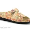Pedi Girl LOW Fleurs Multi - Mule Confort Femme Reglable