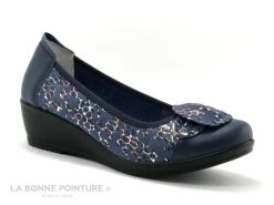 Chaussures Pour Femmes 8 Inea SURI Cherry Marine - Escarpin Confort Bleu Marine - Talon Compense