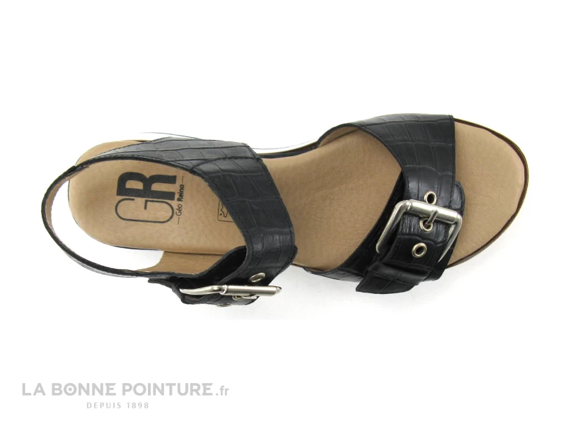 Geo Reino GIFABE Noir - Sandale Femme - Semelle Compensee 6 Geo Reino GIFABE Noir - Sandale Femme - Semelle Compensee – Image 6