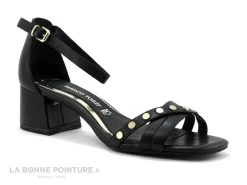 Chaussures Pour Femmes 16 Marco Tozzi Premio - 2-28218-26 Black Antic - Sandale Noire Bride Cheville