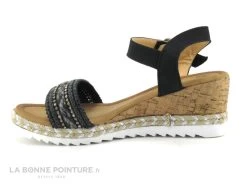 Morans TREMEUR Noir - Perles Brillantes - Sandale Talon Compense -Chaussures Pour Femmes cd24607c73b9e66c561f35ea11d5d5ef img 9100.jpg 170504