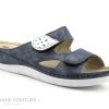 Morans 26154 METHINE Marine - Mule Confort Femme 2 Velcros