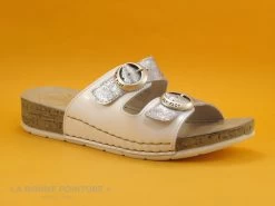 Fly Flot FLETY Blanc - Gris Metal - 2 Brides Reglables - Mule 11 Fly Flot FLETY Blanc - Gris Metal - 2 Brides Reglables - Mule -Chaussures Pour Femmes cd24607c73b9e66c561f35ea11d5d5ef img 9248.jpg 116460