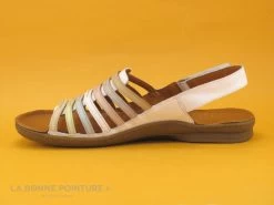 Karyoka ROSE - Blanc - Nu-pieds Confort Femme Cuir Blanc -Chaussures Pour Femmes cd24607c73b9e66c561f35ea11d5d5ef img 9272.jpg 170660