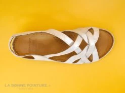 Karyoka PANA Champagne - Sandale Femme Beige - Talon Compense -Chaussures Pour Femmes cd24607c73b9e66c561f35ea11d5d5ef img 9292.jpg 170722