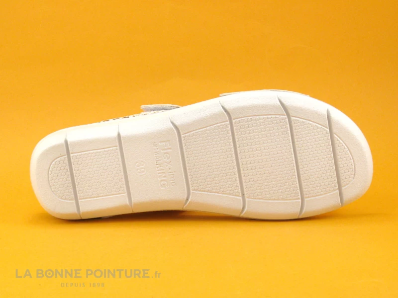 Morans MEMBOISE - Blanc - Gris - Mule Femme Avec Bride A Scratch 5 Morans MEMBOISE - Blanc - Gris - Mule Femme Avec Bride A Scratch – Image 5