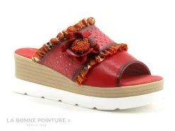 Laura Vita JACASSEO 05 Rouge - Mule Talon Compense