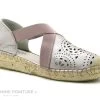 Fabiolas M105704 Rose Metallise - Espadrille Cuir Rose