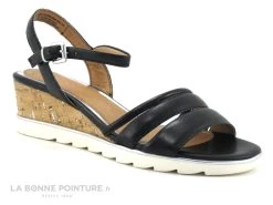 Marco Tozzi Premio 2-28724-28 - Nu-pieds Cuir Noir -Talon Compense -Chaussures Pour Femmes cd24607c73b9e66c561f35ea11d5d5ef img 9472.jpg 170922