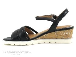 Marco Tozzi Premio 2-28724-28 - Nu-pieds Cuir Noir -Talon Compense -Chaussures Pour Femmes cd24607c73b9e66c561f35ea11d5d5ef img 9474.jpg 170918